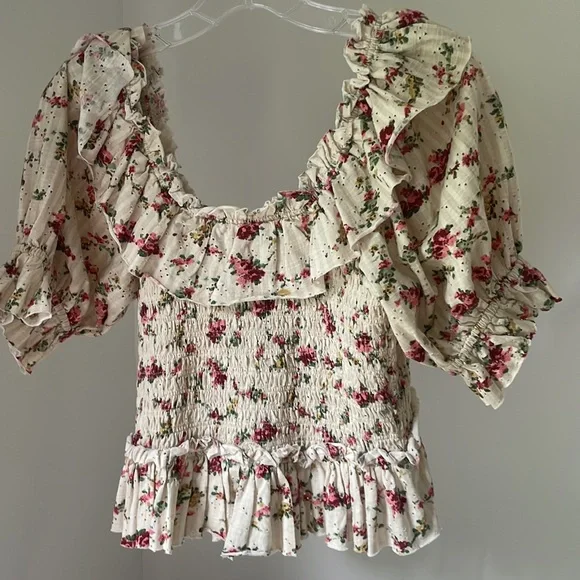 Free People S/P Favorite Girl Floral Top - Picture 4 of 11